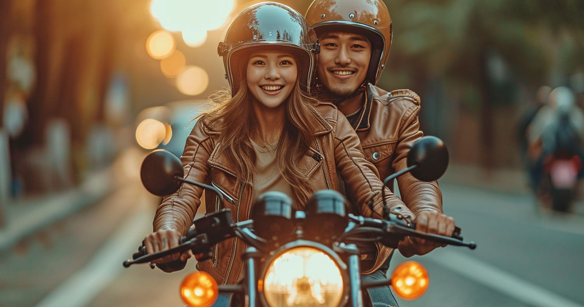 Casque de moto pour femmes